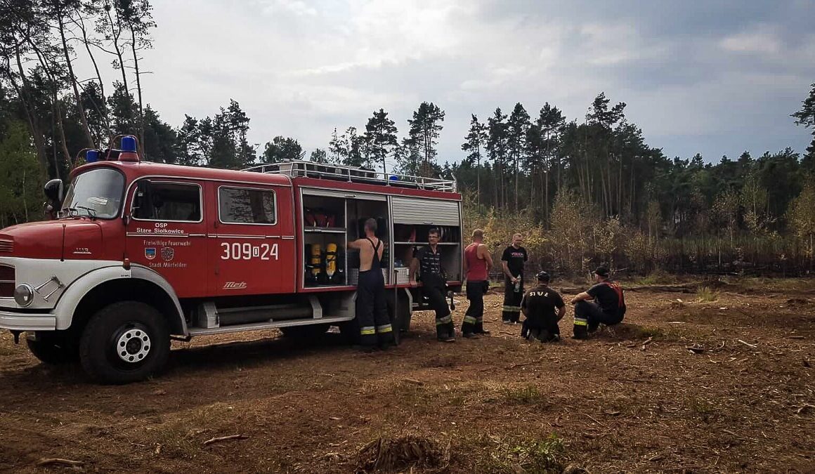 Pożar w miejscowości Kurznie - sobotnie dogaszanie.