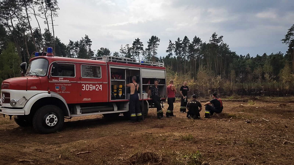 Pożar w miejscowości Kurznie - sobotnie dogaszanie.