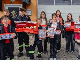 6 reprezentantów Akademii Młodego Strażaka na Gminnym Turnieju Wiedzy Pożarniczej w Popielowie